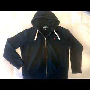 Black Polo Ralph Lauren Hoodie Hooded Sweatshirt